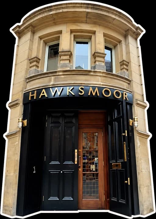 The entrance to Hawksmoor steakhouse